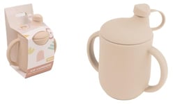 DORON & CHARLIE - Gobelet D'Apprentissage - Repas Enfant - 056742 - Beige - Silicone - 150 ml - Compatible Micro Onde - Machine à Laver - Facile à Nettoyer - Tasse Bébé - À Partir de 4 mois