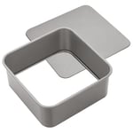 Judge JB31 Non-Stick Square 7" Cake Tin with Loose Base, Dishwasher Safe 18cm x 18cm x 7cm - 5 Year Guarantee