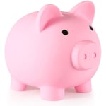 Spargris, Myntbank För Flickor Och Pojkar, Mellanstor Spargris Rosa Pink