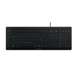 CHERRY STREAM PROTECT KEYBOARD, wired keyboard with removable silicone keyboard