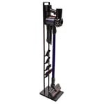 Paxanpax PFC764_16, PFC764Q Cordless Cleaner and Accessories Floor Stand for Dyson V11, Vacuum Holder, Rack, Freestanding Metal Design, No Drilling The Wall, Dark Grey