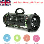 20W Portable Wireless Bluetooth Speaker Stereo Loud Bass Subwoofer USB TF AUX