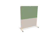 Götessons Golvskärm med whiteboard på hjul 2 storlekar | Sketch 1600 x 1800 mm Olive