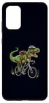 Coque pour Galaxy S20+ T-rex Dinosaure à vélo Dino Cyclisme Biker Rider