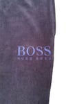 New Hugo Boss mens blue velour tracksuit sports lounge pants bottoms Medium