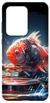 Coque pour Galaxy S20 Ultra Party koi fish dj, goldfish music platine pour raves edm #2