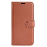 EIDERWOOD Honor Magic7 Pro Konstläder Flip Fodral m. Korthållare & Ställfunktion - Brun