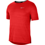 Nike Miler Løpe T-skjorte Herre - Rød - str. 2XL