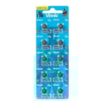 Knappbatteri LR41 LR736, 10-pack, extra hållbar