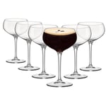 Bartender Espresso Martini Glasses - 305ml - Clear - Pack of 6