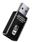 USB Wifi dongle modtager - 1300 Mbps - Sort
