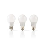 Nedis Led-lampa, E27, A60, 5.7 W, Tre-pack