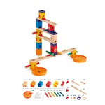 Hape Music Motion | Wooden Quadrilla Marble Run Construction STEAM Toy Playset for Kids