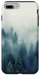iPhone 7 Plus/8 Plus Foggy Forest Green Pine Trees Nature Wanderlust Case