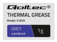 QOLTEC 51650 Qoltec värmeledande pasta 4.63W/m-K 1g grå