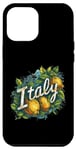 Coque pour iPhone 12 Pro Max Jaune citron Italie design graphique cool citation ami famille