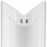 Schulte - Profilé d'angle extérieur pour panneau mural de douche, DécoDesign Blanc, 255 cm