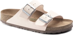 Birkenstock Birkenstock Women's Arizona Vegan Birko-Flor Nubuck Regular Light Rose 37, Light Rose