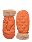 Makara Puff Mitttens Accessories Gloves Thumb Gloves Orange Becksöndergaard