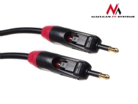 Maclean - Digial audiokabel (optisk) - TOSLINK, mini-TOSLINK hane till TOSLINK, mini-TOSLINK hane - 50 cm - fiberoptisk