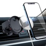 Magnetic Air Vent Non-Slip Car Phone Cradle Holder for Genuine MagSafe & iPhone 13 series, 360 Degree Rotatable Wireless Charger Smartphone Mount with Clamp Arms (Anti-Slip) for iPhone 13 Pro Max Mini
