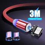 Argent Pour le type C 2m Lovebay 3M câble Micro USB MAGNETIQUE
