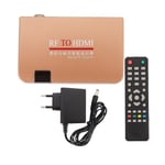Rf till HDMI-omvandlare Adapter Analog Mottagare Analog Tv Box Digital Box Fjärrkontroll Eu Plug