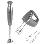 Salter COMBO-6737 Cosmos 2 Speed Hand Blender and 5 Speed Electric Hand Mixer Whisk, 300/400 W, Doughs Hooks/Beaters Included