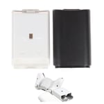 2-pack Aa Battery Back Cover Case Shell Pack For Xbox 360 Wirele White