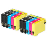 10 Ink Cartridges XL (Set+Bk) for Epson Expression Home XP-2105 XP-3105 XP-4105