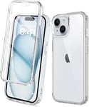 Front and Back Case for Iphone 15 - (360°) Full Complete Protection Iphone 15 Ca