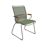 CLICK Dining Chair Tall Back - Olive Green