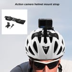 Action Camera Helmet Mount Strap Attachment With Bracket Adapter Base For He GSA