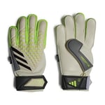 adidas Unisex Children's Goalkeeper Gloves (Fingersave) Pred Gl MTC FSJ White/Lucid Lemon/Black IA0861