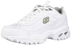 Skechers Men's Energy Afterburn Lace-Up Sneaker, White 01, 6 UK