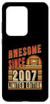 Coque pour Galaxy S20 Ultra Awesome Since 2007 Édition limitée Anniversaire 2007 Vintage