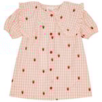 Flöss Dolly Klänning Pink Berry Gingham | Rosa | 122 cm