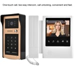 4.3 Inch Color LCD Touch Video Camera Doorbell Intercom Entry System AU Plug HEN