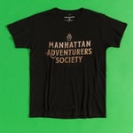Official Ghostbusters Frozen Empire Manhattan Adventurers Society Black T-Shirt