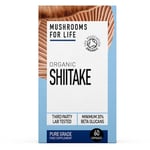 Mushrooms For Life Organic Shiitake - 60 Capsules