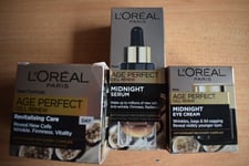L'Oreal Age Perfect Cell Renew 50ml Day Cream/Serum and Eye cream. 3 Items