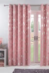 Pair of Eyelet Ready Made Unicorn Blackout Curtains