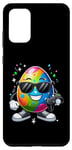 Coque pour Galaxy S20+ Manette de gamer vidéo œuf de Pâques portant des lunettes de soleil jouant