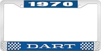 OER LF120170B nummerplåtshållare 1970 dart - blå
