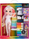 Rainbow High Colour  Create Fashion DIY Doll - Blue Eyes, Straight Hair, Bonus 