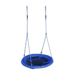 HYAN Swing Chairs 100cm Large Nest Swing Children's Round Nest Tree Swing Large Seat Great for Outdoor Yard Play Equipment Swing (Color : Blue)