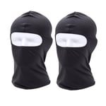 Balaklava / skidmask / MC-huva Svart 2-pack 2-pack M