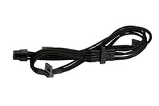 SilverStone SST-PP06B-3SATA80M - 80cm 3x SATA & Slimline SATA Sleeved PSU Cable, black
