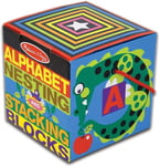 Melissa and Doug 12782 English Alphabet Nesting and Stacking Blocks Toddler Toy