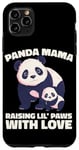 iPhone 11 Pro Max Panda Mama Raising Lil Paws With Love Cute Mom Bear And Cub Case